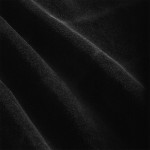 Velvet aesthetic blanket cover 70x190cm Black - 0140915 SINGLE USE PRODUCTS