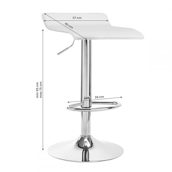 Bar stool QS-B08 White -  0141193 MAKE-UP FURNITURE