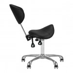 Professional manicure & cosmetics stool black - 0141630 MANICURE CHAIRS - STOOLS