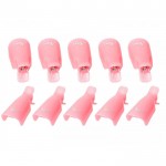 Semi-permanent Removal Clips light pink 10pcs - 3280043 OTHER CONSUMABLES-NAILS FORMS-TIPS-EDUCATIONAL MATERIAL