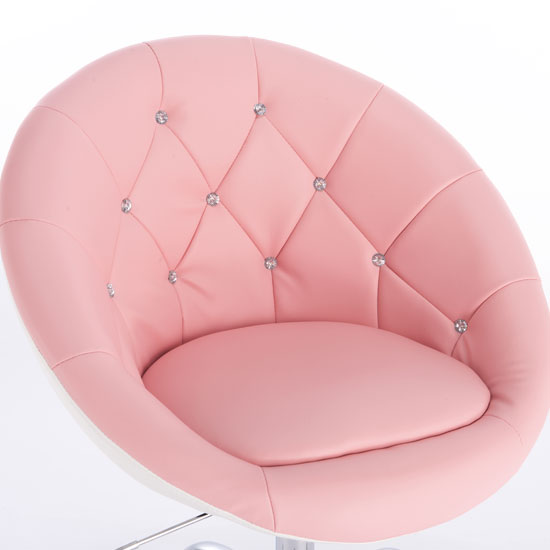 Professional manicure stool pink - 5400066 AESTHETIC STOOLS