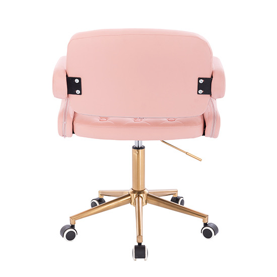 Vanity Chair Νarcissus Gold Pink Color - 5400185 AESTHETIC STOOLS