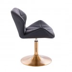 Vanity Chair Diamond Gold Base Black color - 5400200 AESTHETIC STOOLS