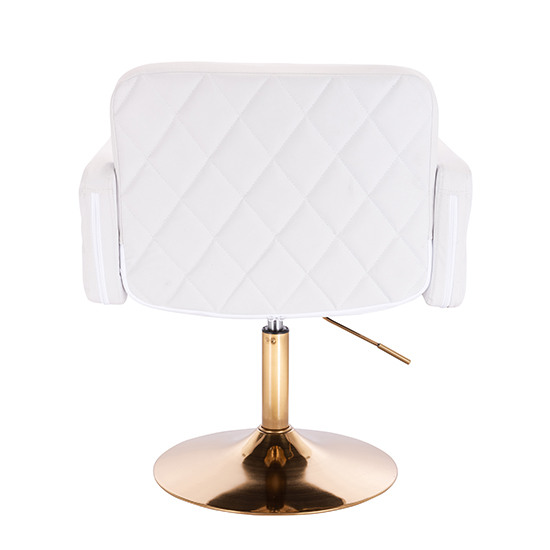 Geometric Chair Base Gold White Color - 5400208 AESTHETIC STOOLS