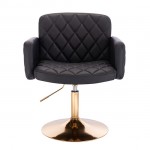 Geometric Chair Base Gold Black Color - 5400209 AESTHETIC STOOLS