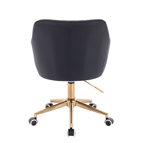 Nordic Style Vanity chair Gold Black Color - 5400216 AESTHETIC STOOLS