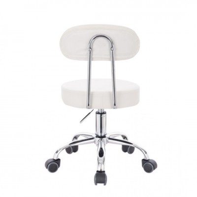 Professional pedicure & cosmetic stool white - 5410102