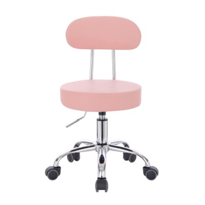 Professional pedicure & cosmetic stool light pink - 5410103