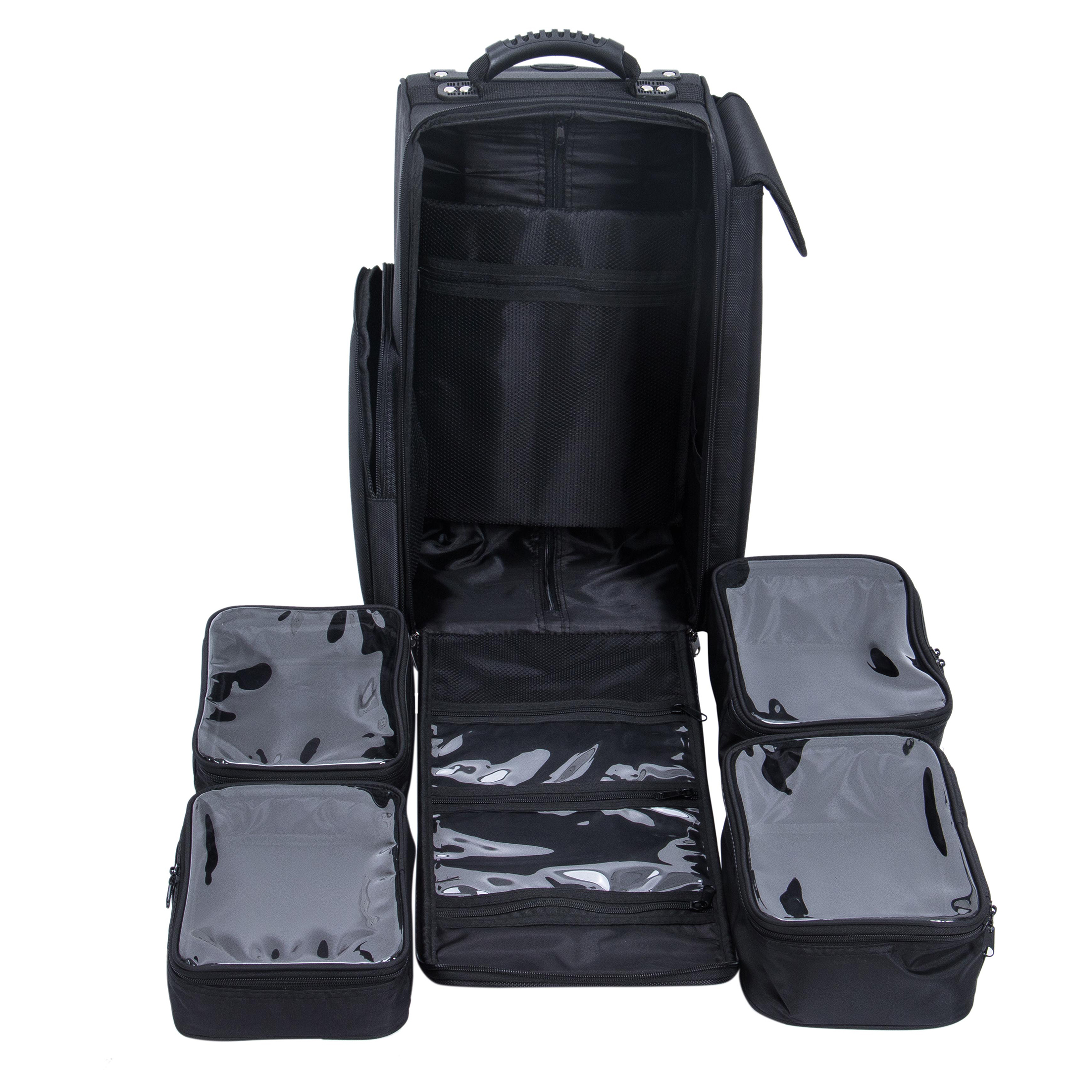 Rolling Beauty case with extra organizer bags - 5866102 MAKE UP - MANICURE - HAIRDRESSING CASES