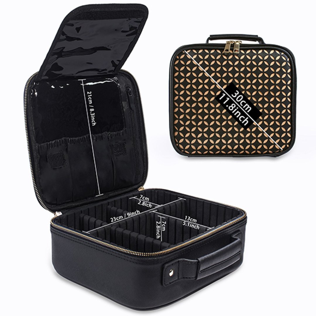Beauty case PU Leather Laser cut Technology black - 5866144 MAKE UP - MANICURE - HAIRDRESSING CASES