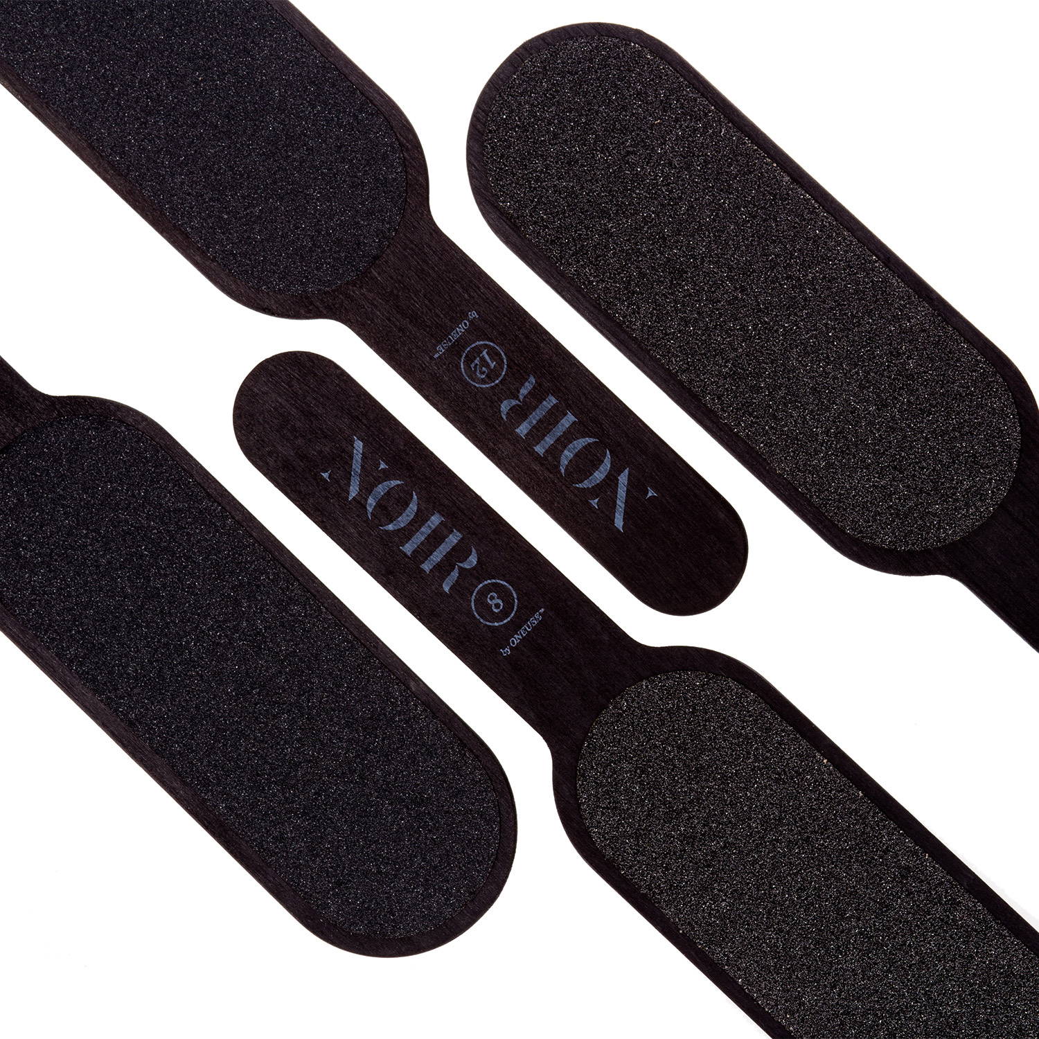 Mia Calnea noir 40-pack waterproof oneuse™ foot files grit 80/120 black - 6009133 PEDICURE FOOT FILES