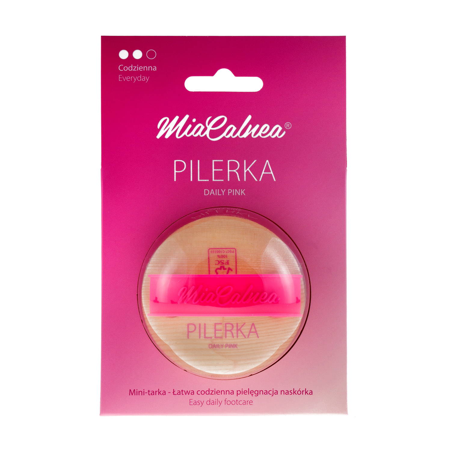 Mia Calnea pilerka waterproof mini-file for daily use grit 120 daily pink - 6009072 MIA CALNEA FOOT FILES