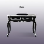 Manicure table Premium Collection Black & Silver - 6950112 MANICURE TROLLEY CARTS-TABLES
