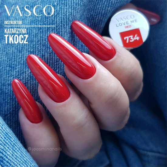 Vasco semi-permanent varnish love me red 734 6ml - 8117023 VASCO GEL POLISH ALL COLOR CHART