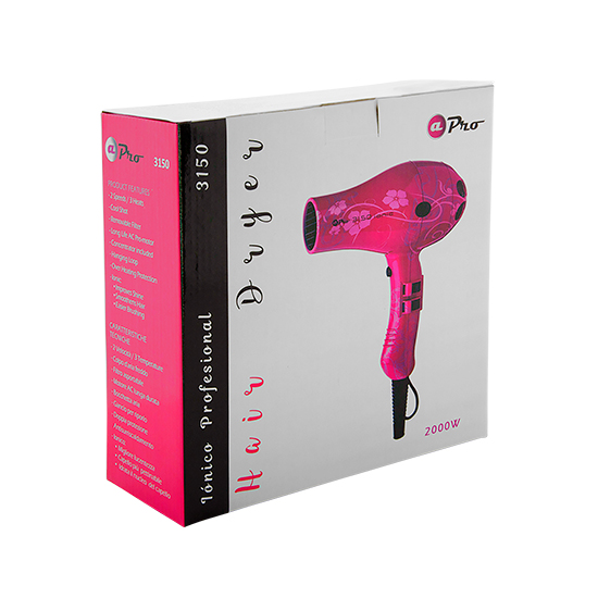 AlbiPro Professional hair dryer Ionic & Compact Flowers 2000 Watt 3150 - 9600031 HAIR ELECTRICALS