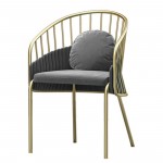 Nordic Style Luxury Chair Gold Grey - 6980151 NORDIC STYLE COLLECTION