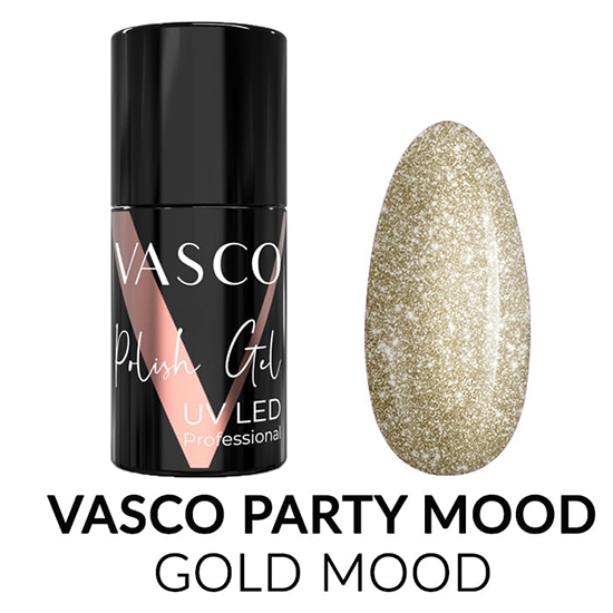 Vasco semi-permanent varnish Party Mood Gold 7ml - 8117243 VASCO ГЕЛ ЛАКОВЕ - ВСИЧКИ ЦВЕТОВЕ