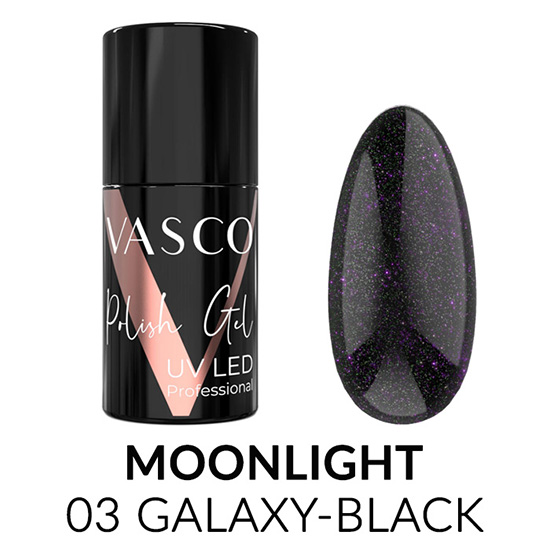 Vasco semi-permanent varnish Moonlight 03 Galaxy-Black 6ml - 8117351 VASCO ГЕЛ ЛАКОВЕ - ВСИЧКИ ЦВЕТОВЕ