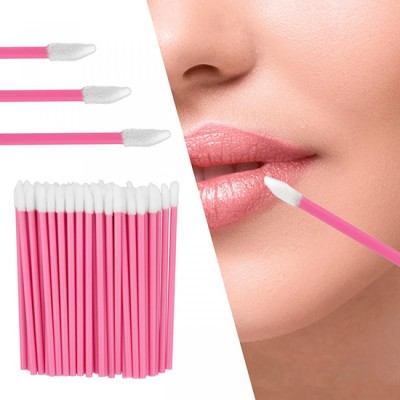 Profico disposable lips brush-applicator 50pcs. Light Pink - 3280358
