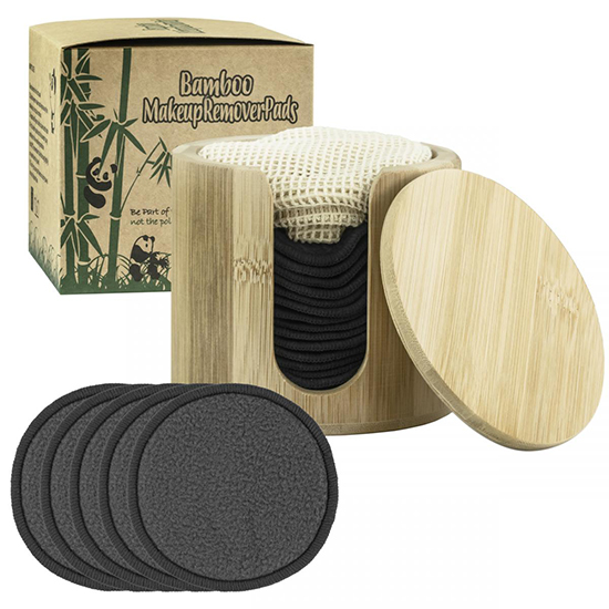 A set of 16 Bamboo petals in a wooden container - 3280389 BRUSHES-SPONGES-LOTION-ACCESSORIES 