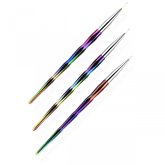 Set of 3 Diamond brushes - 3280404 ЧЕТКИ ЗА NAIL ART