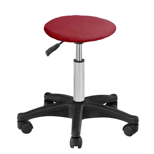 Cover for cosmetic stool in maroon - 0100384 SINGLE USE PRODUCTS