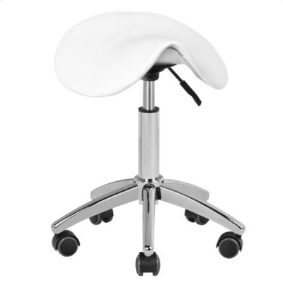 Professional aesthetic stool without back white - 0100769