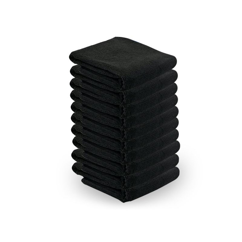 Microfiber Aesthetic Towels 10pcs. in black color - 0104130 SINGLE USE PRODUCTS