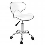 Professional manicure & aesthetic stool white - 0106672 MANICURE CHAIRS - STOOLS