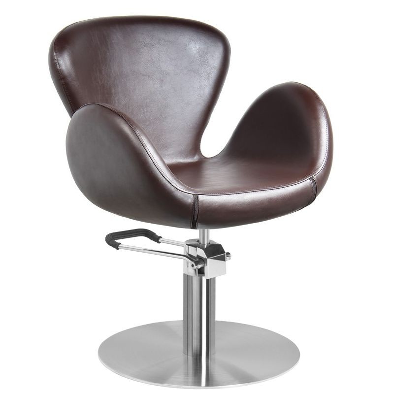 Professional salon chair Amsterdam brown - 0109221 HAIR SALON CHAIRS 