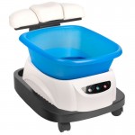 Professional wheeled assistant and foor-spa massager Azzurro - 0109655 FOOTSTOOLS-HELPERS