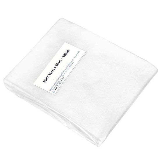 Professional non-woven aesthetic towels 15x20cm 100 pieces - 0112440 SINGLE USE PRODUCTS