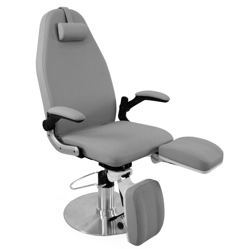 Professional pedicure & aesthetic grey chair - 0112604 CHAIRS WITH HYDRAULIC-MANUAL LIFT