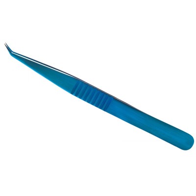 Professional tweezer Titanium Blue for eyelash extension - 0123208