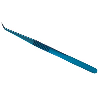 Professional tweezer Titanium Blue for eyelash extension - 0123212