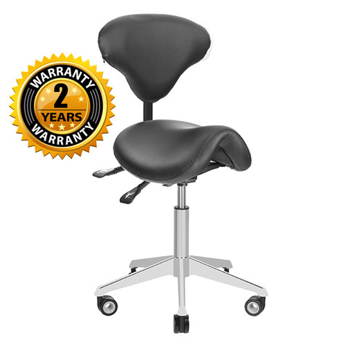 Professional manicure & cosmetic stool black - 0123383 MANICURE CHAIRS - STOOLS