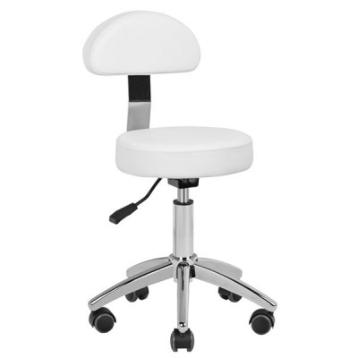 Professional pedicure stool white - 0123839