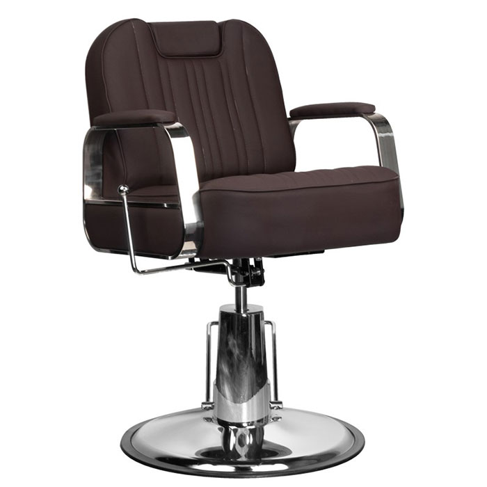 Professional hair salon chair RUFO Brown - 0125393 BARBER CHAIR
