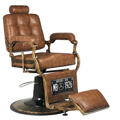 Boss barber armchair Old Leather Light Brown - 0126469