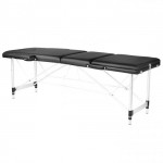 Folding Aluminum Massage Bed 3 Seat Black - 0126969 MASSAGE AND AESTHETIC BEDS