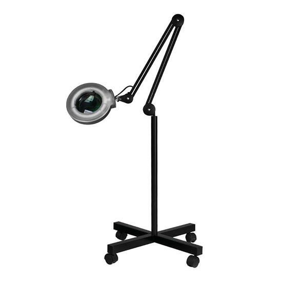  Wheeled aesthetic magnifying lamp Black 22watt - 0128922 LIGHTED MAGNIFYING LAMPS