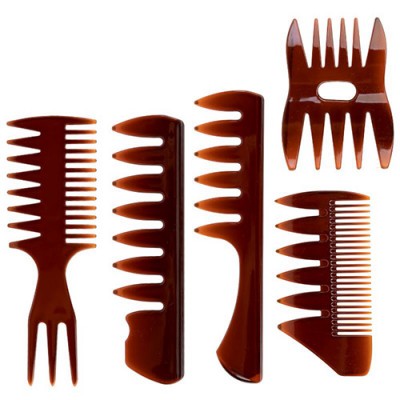 Professional set of hair salon combs 5 pcs - 0129174