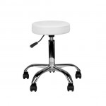 Professional hair salon & aesthetic stool white - 0129898 STOOLS WITHOUT BACK
