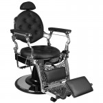 Barber chair Giulio Silver-Black - 0132538 BARBER CHAIR
