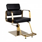 Professional hair salon seat Portofino Gold Black - 0133024 HAIR SALON CHAIRS 