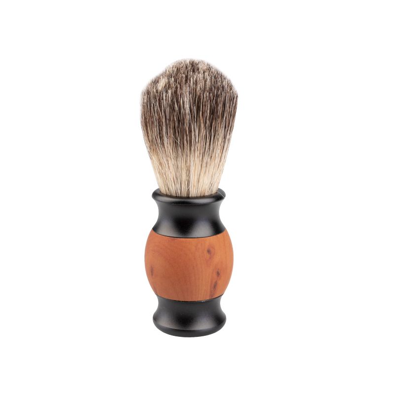 De Lux Shaving brush with natural borrow hair  - 0133270 BARBER TOOLS
