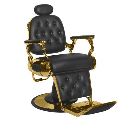 Gabbiano Barber Chair Francesco Gold Black - 0133777