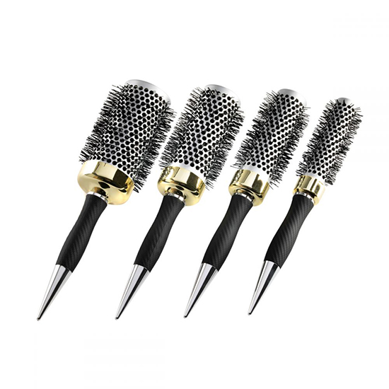 Professional antistatic hair brushes in different sizes set 4pcs. - 0136902 
