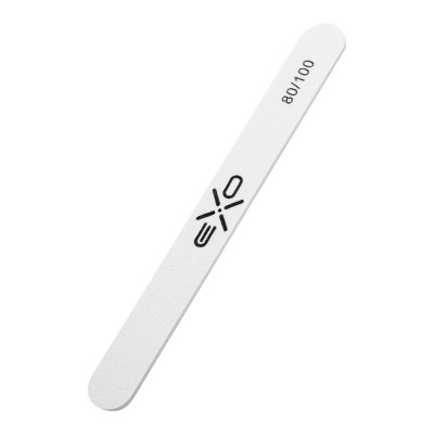 Exo Professional Nail File 80/100 grit Straight 10pieces - 0137621