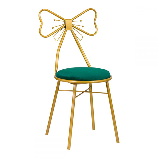 Luxury chair Velvet Ribbon Green - 0138354 NORDIC STYLE COLLECTION
